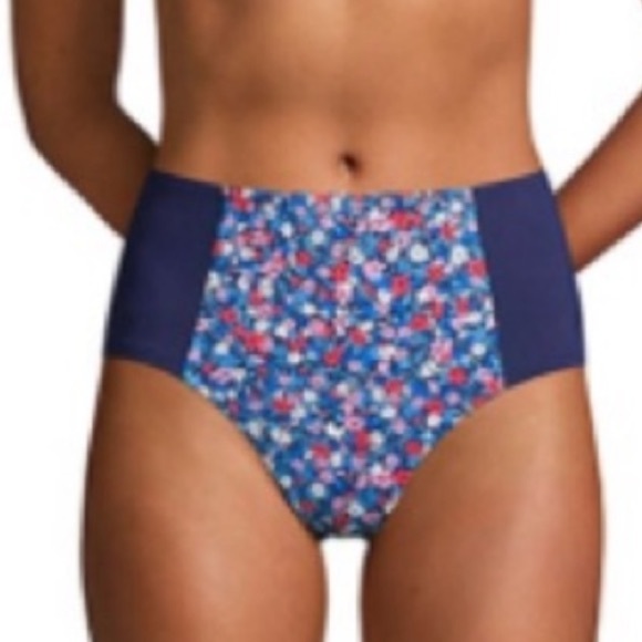 NWT Lands End X Draper James Two Piece Set Square Neck Bralette Swimsuit sz 22W - Picture 3 of 12